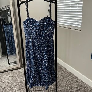 J Crew spaghetti strap midi dress